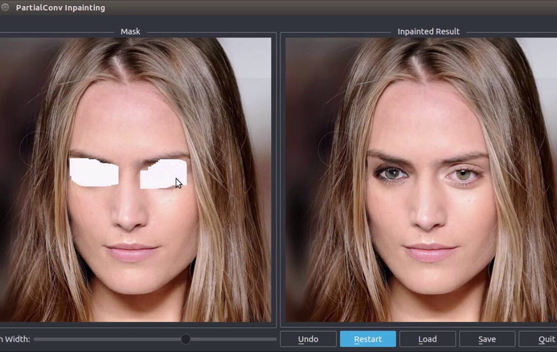 Reconstructing photos using AI