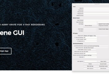 VRScene GUI 1.0 released allowing users to modify V-Ray render scene files