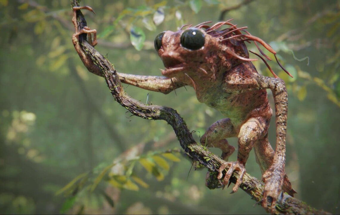 Bender EEVEE tree creature test