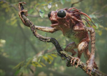 Bender EEVEE tree creature test