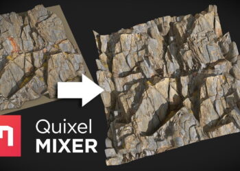 Make custom scans tileable in Quixel Mixer