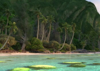 Disney release a complete island scene from Moana for “research, software development or education”