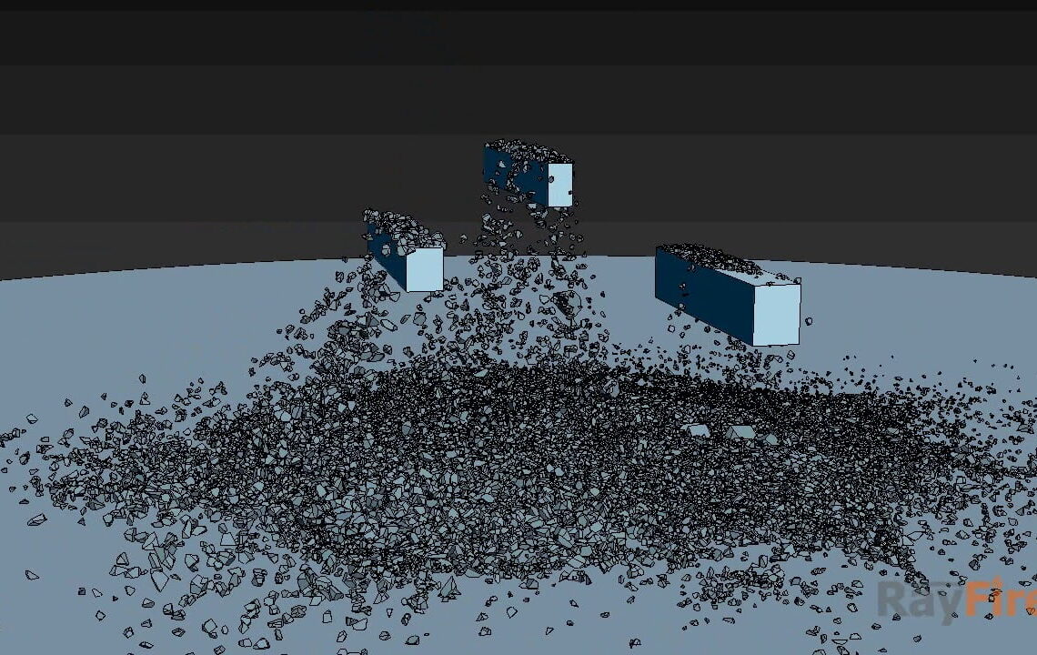 Rayfire Interactive Demolition stress test