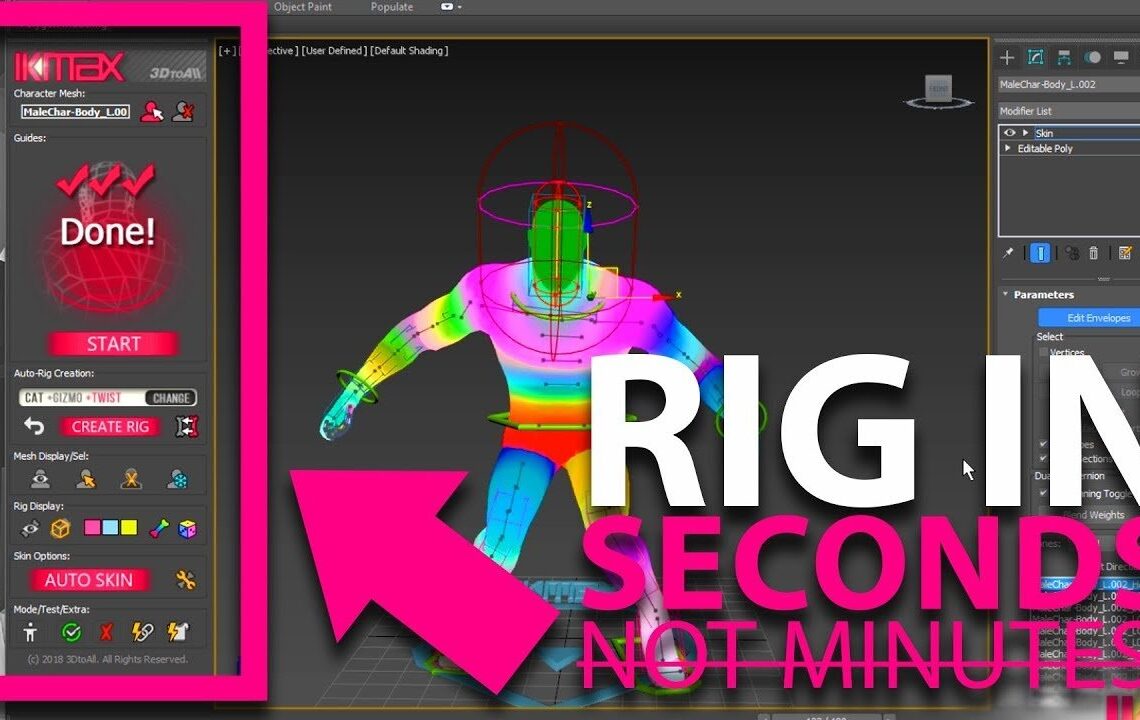 IKMAX – rigging plugin for 3DS Max