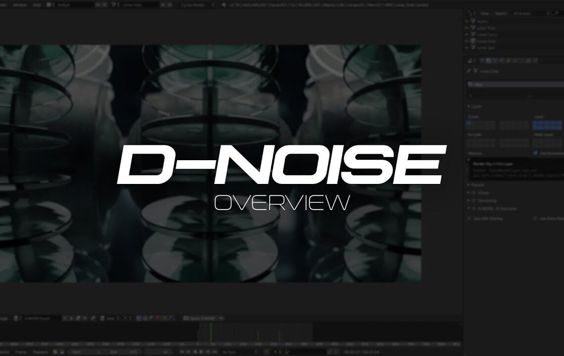 D-NOISE, a free AI-accelerated denoiser for blender
