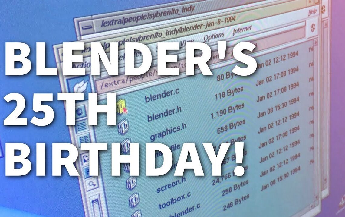 Blender is 25 years old