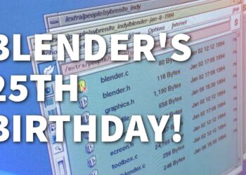Blender is 25 years old