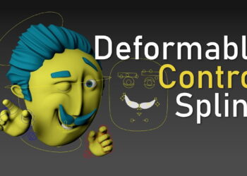 Deformable control spline for rigs