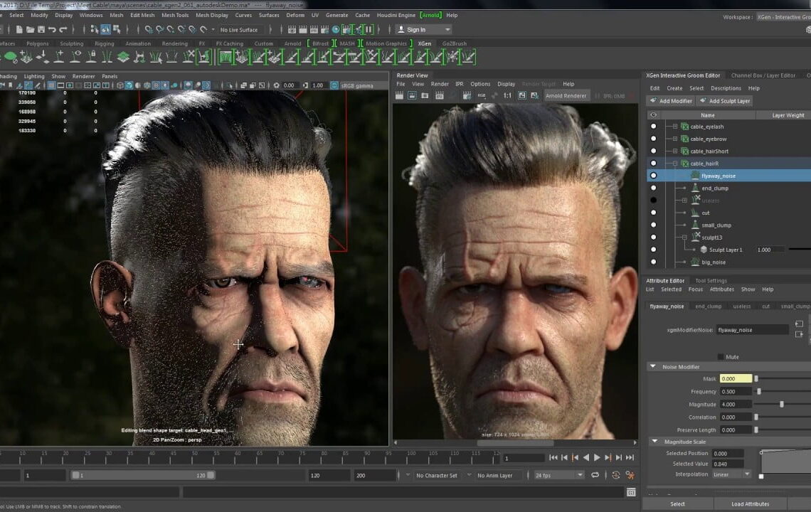 Realistic 3D characters in Maya