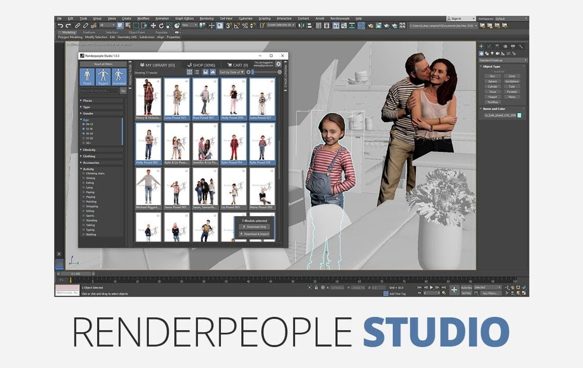 Renderpeople studio for 3DS Max