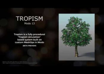 Tropism – procedural tree generator for Modo