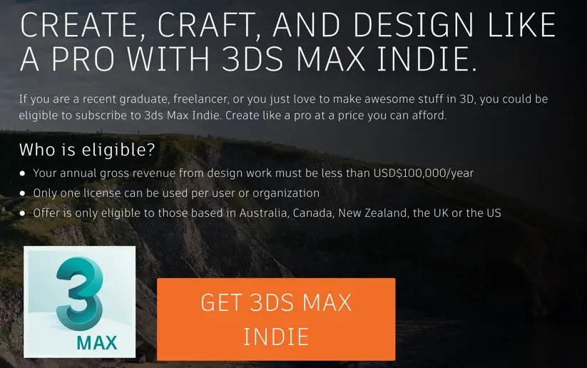 Merchandiser Ved Alert 3ds Max Indie to be available "worldwide" from August 7, 2020 - CGPress