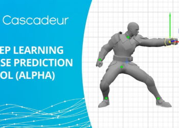 Cascadeur’s deep learning pose prediction tool