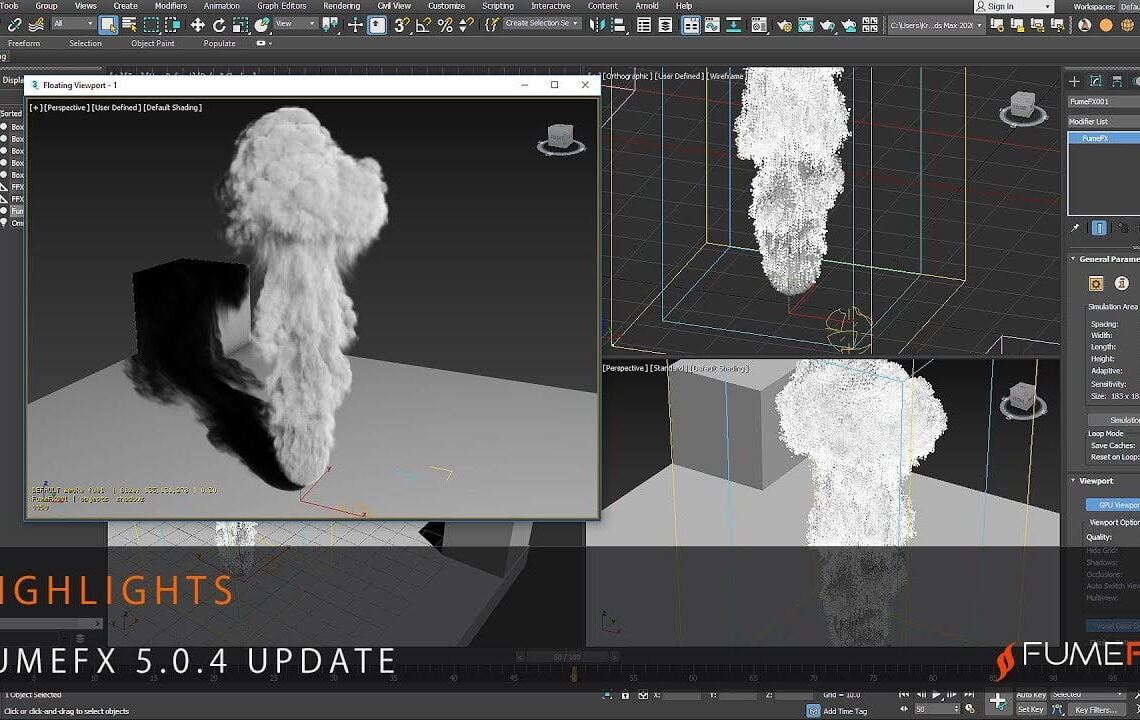 FumeFX 5.0.4 for 3ds Max released