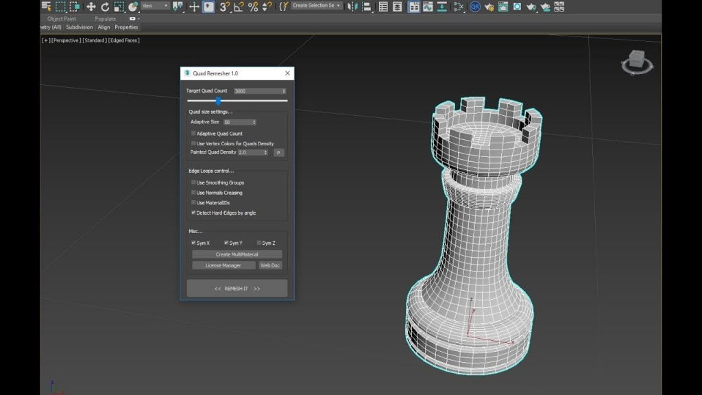 Quadremesher Tool Released For Max Maya And Modo Cgpress