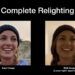 Relighting portraits using a neural network
