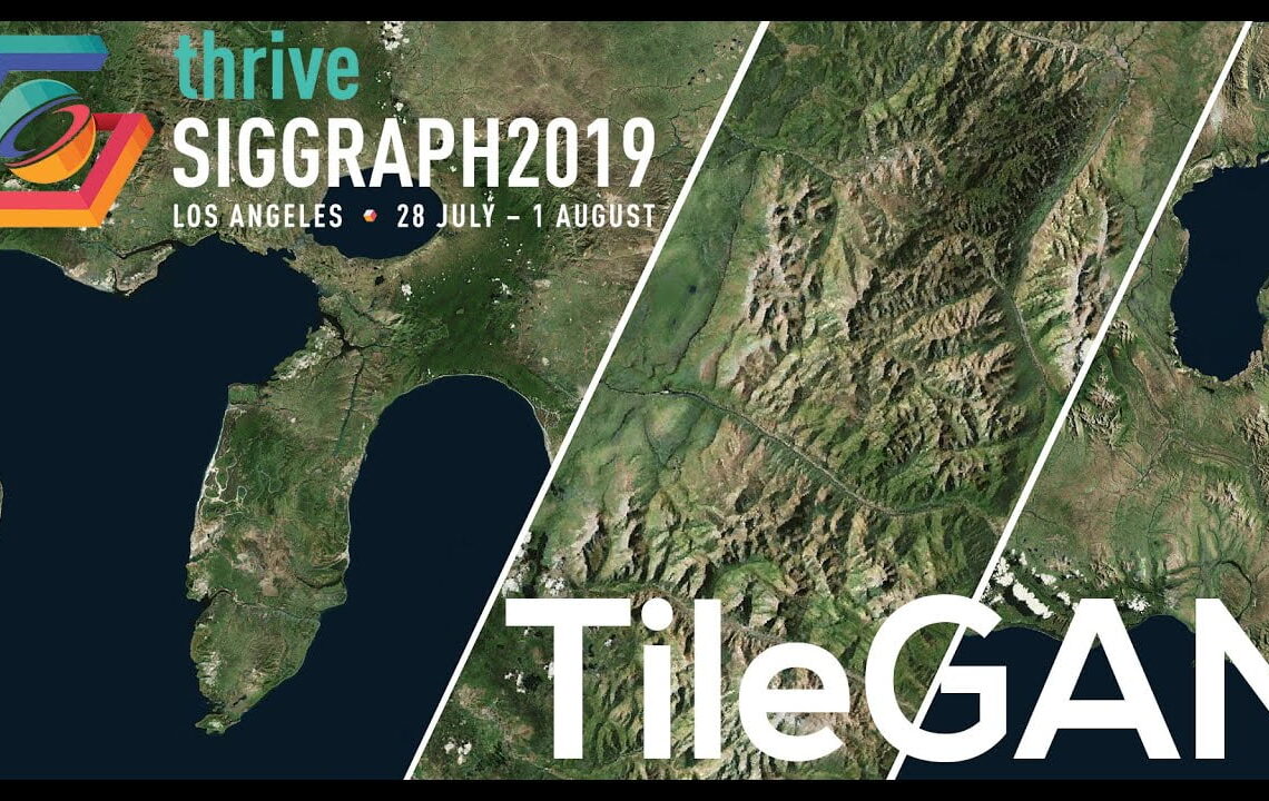 TileGAN: Synthesis of large-scale textures