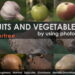 12 photoscanned fruits and vegetables