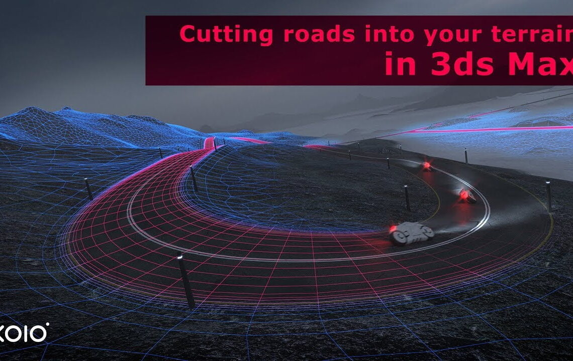 Cutting roads into terrain
