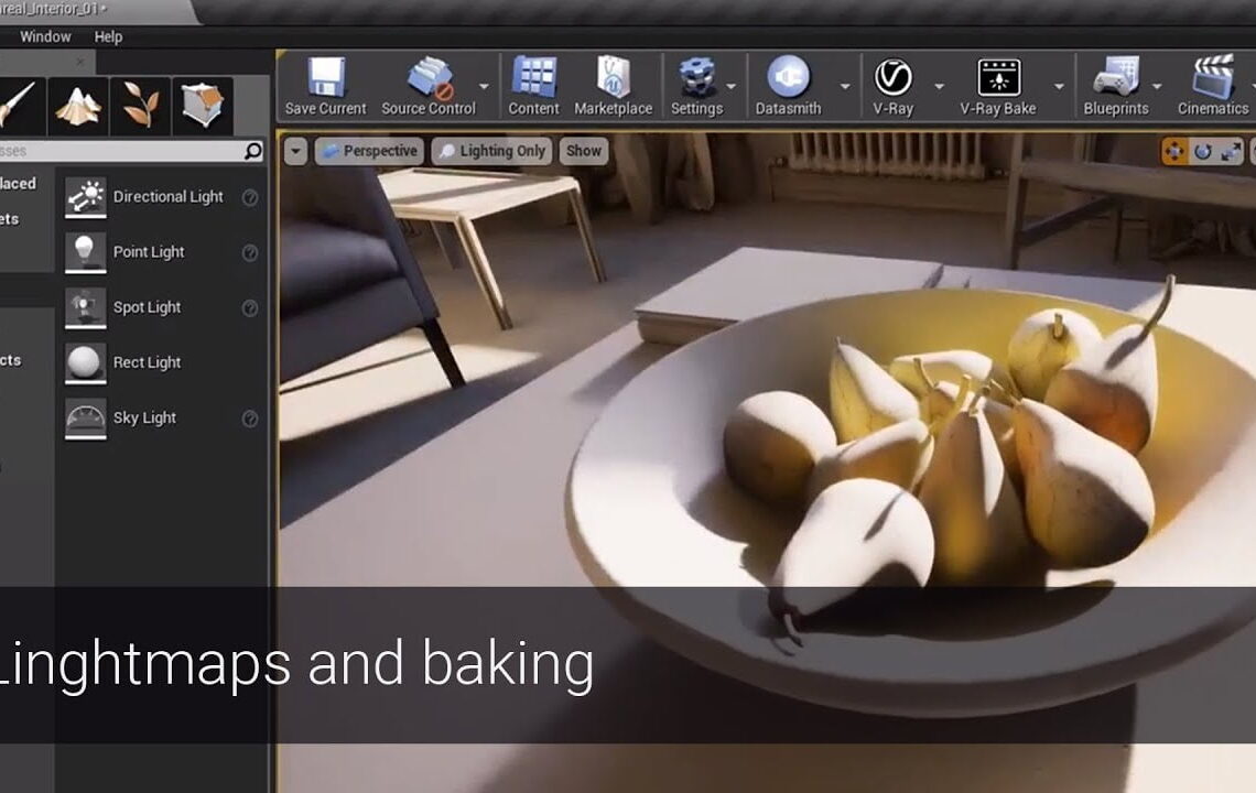 V-Ray for Unreal – Lightmaps and Light Baking