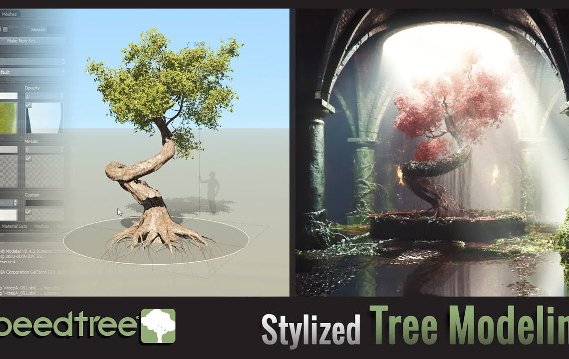 Creating a stylised tree with SpeedTree