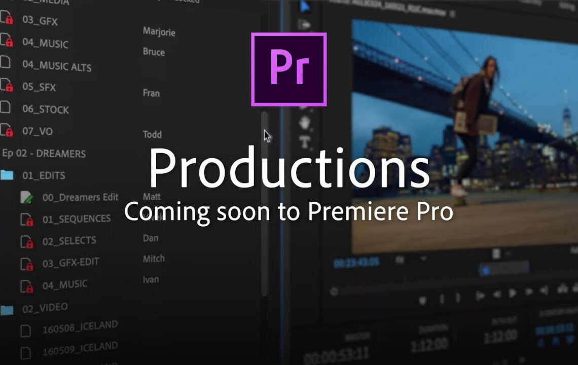Adobe previews Productions feature for Premiere Pro