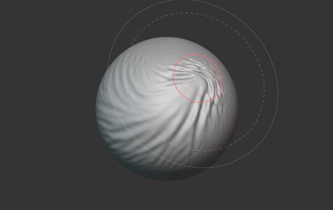 Blender’s new physics driven cloth brush