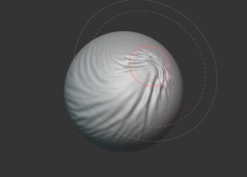 Blender’s new physics driven cloth brush