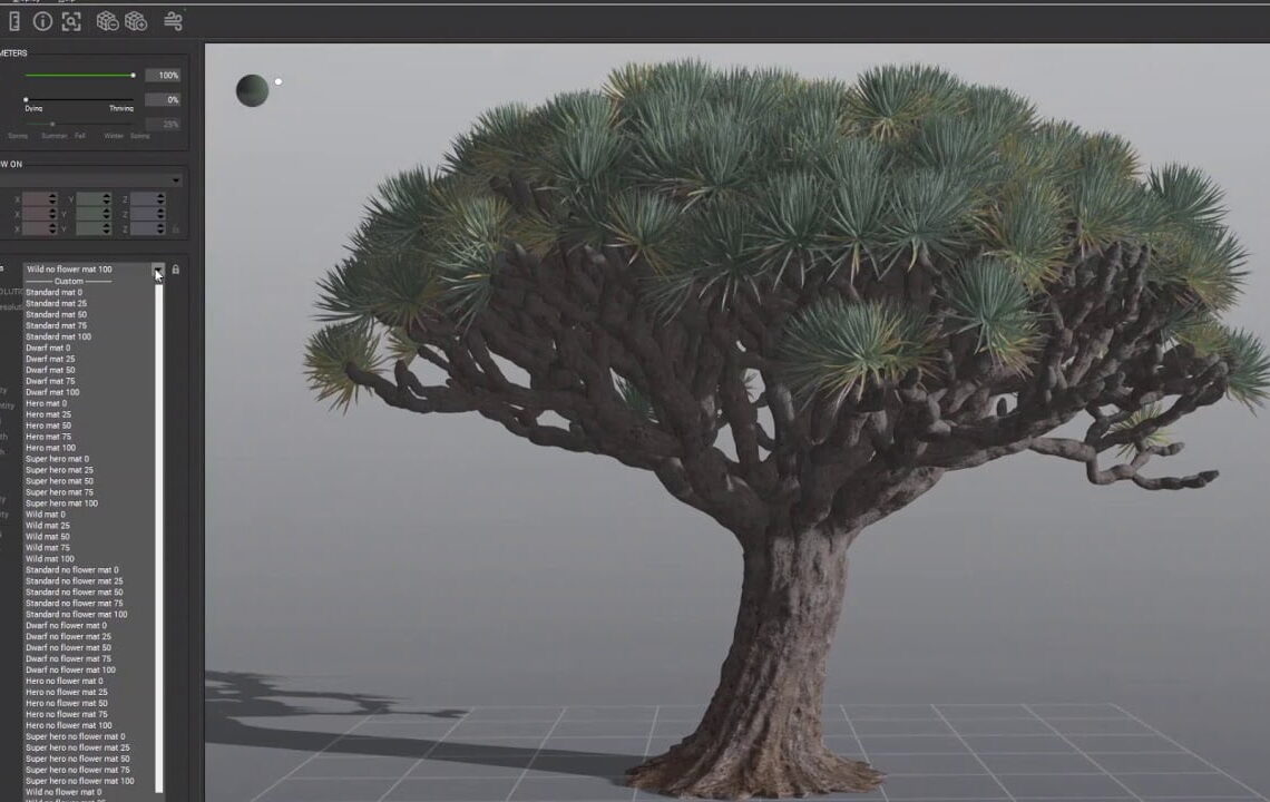 E-on releases PlantCatalog procedural foliage library