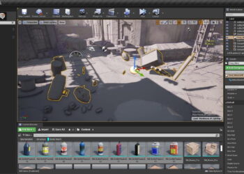 Easy Mess – physics based scattering for Unreal Engine