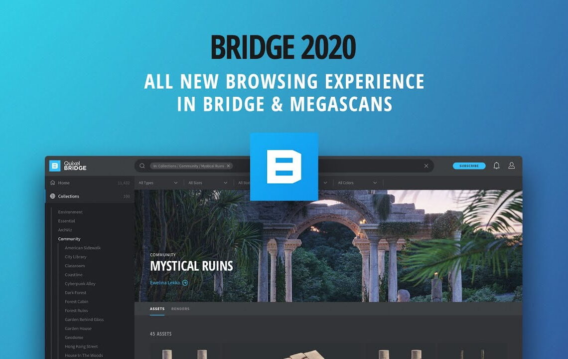 Megascans Bridge 2020 released