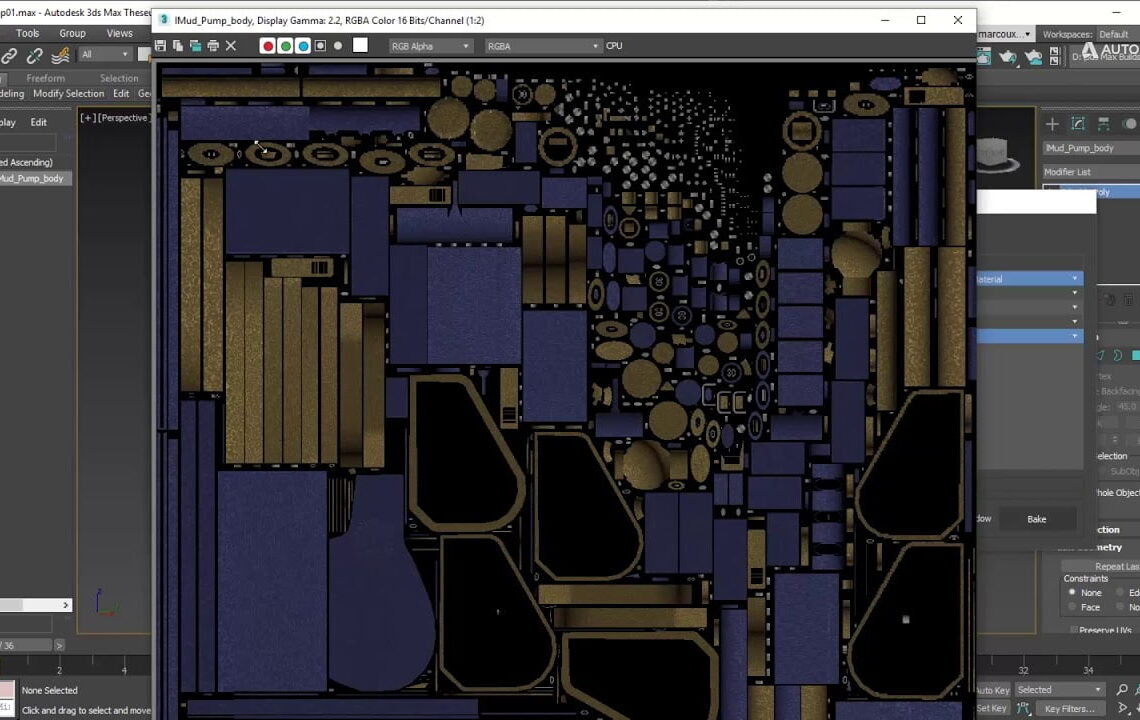 3DS Max 2021 Bake to Texture tutorials