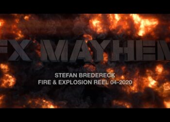 Stefan Bredereck’s fire and smoke 2020 VFX reel