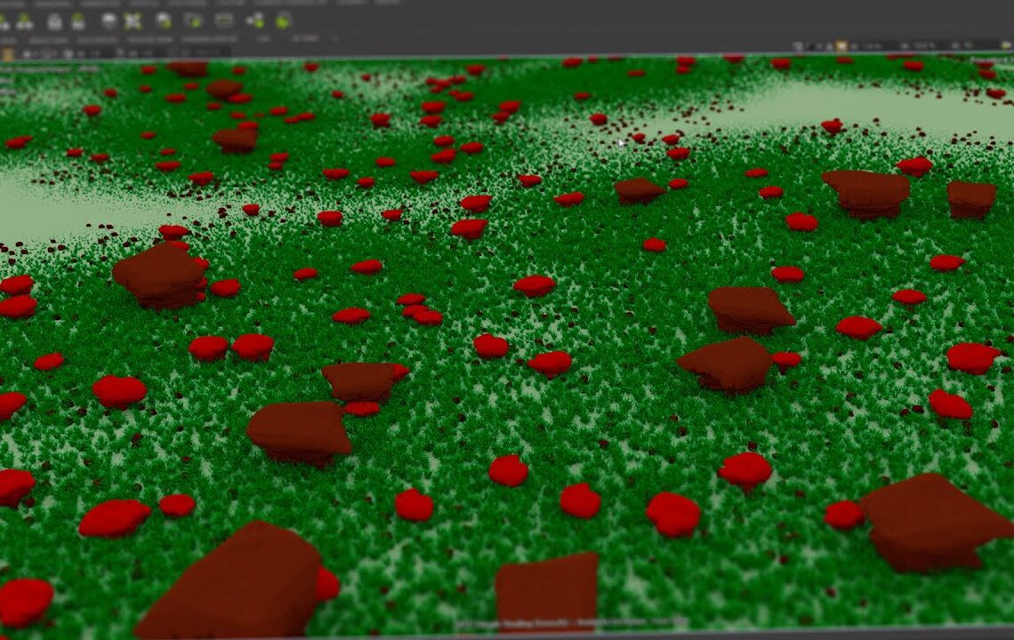 Procedural ecosystem scattering in Clarisse