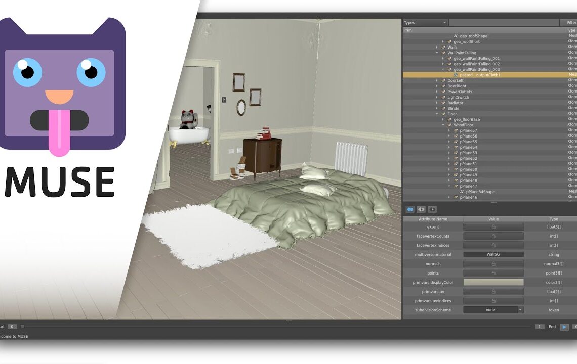 MUSE alpha – standalone USD editor