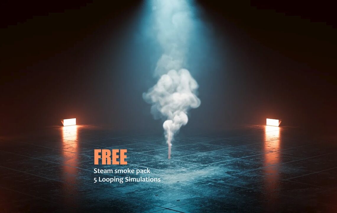 5 free seamless looping steam VDB assets