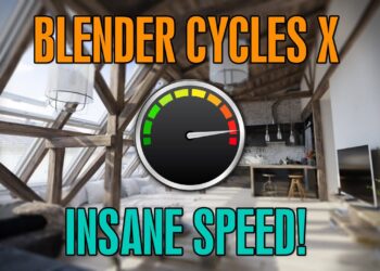 Evermotion compares the speed of Cycles X for archviz