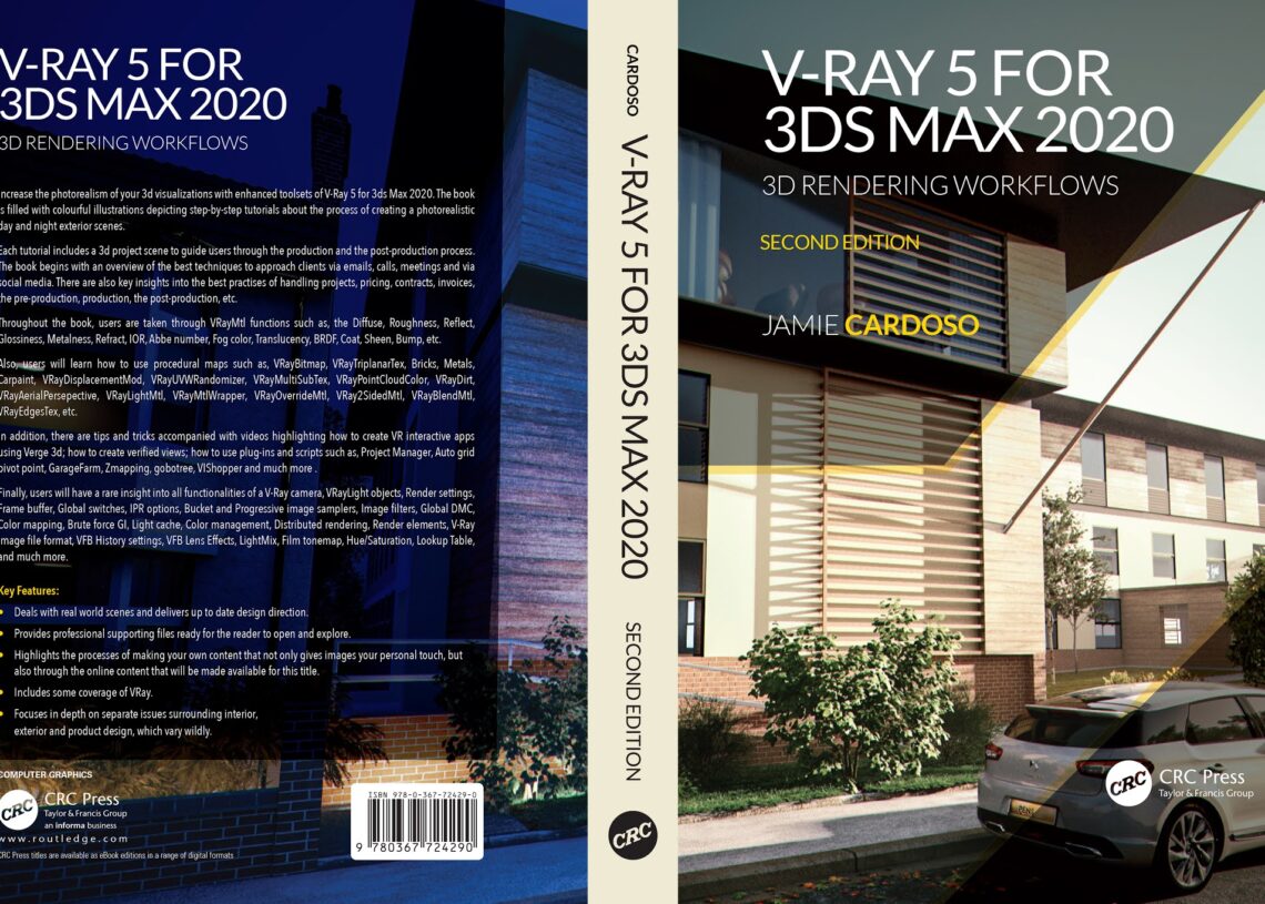 New Book “V-Ray 5 for 3ds Max 2020: 3D Rendering Workflows” published