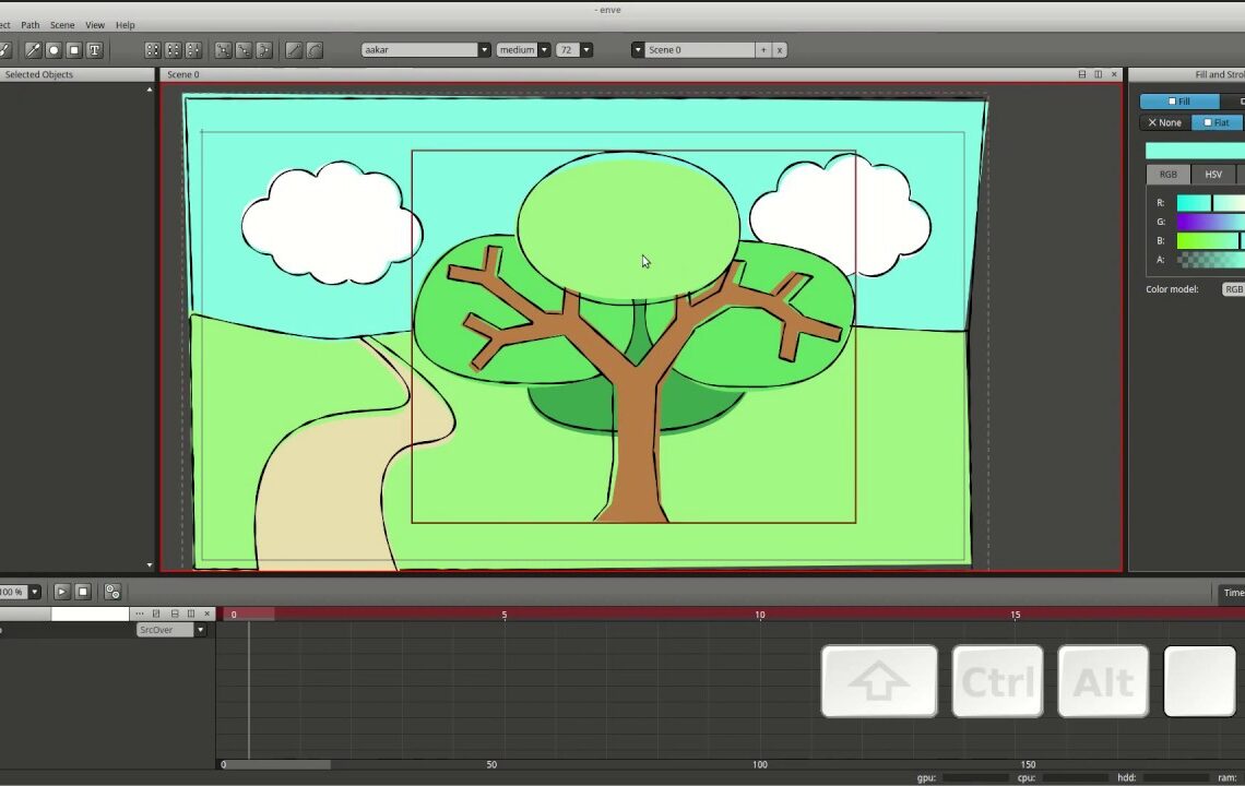 Enve open source 2D animation software