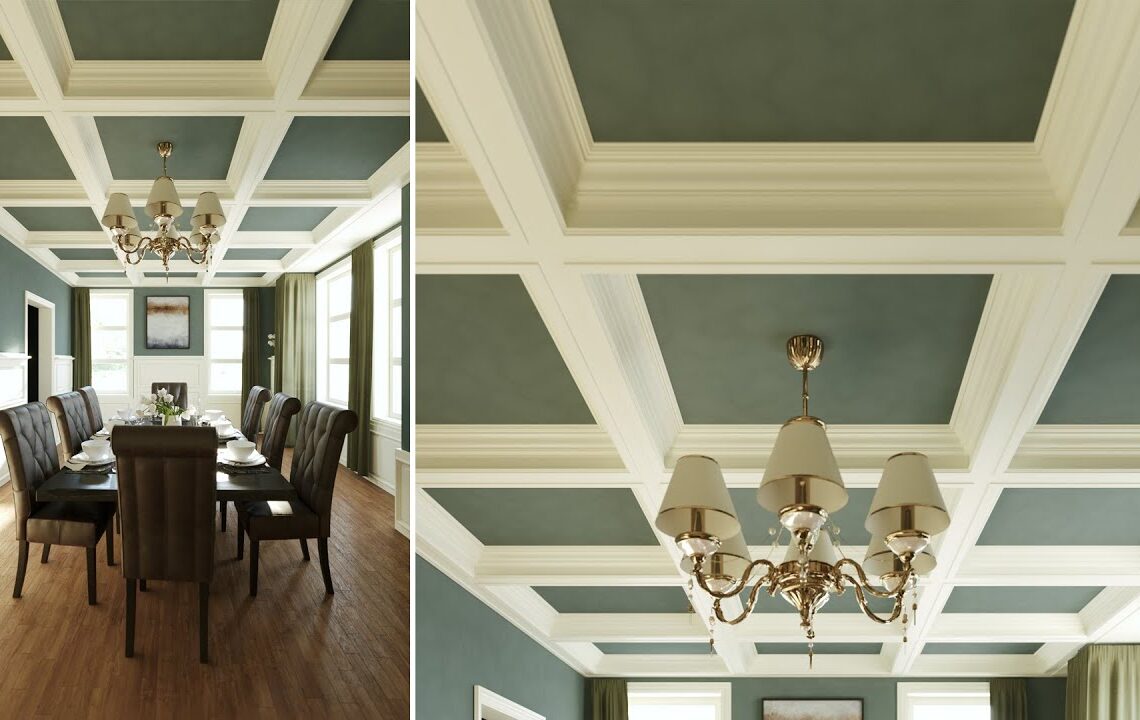 Creating a Procedural Coffered Ceiling with 3ds Max and RailClone
