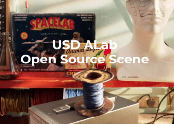 Free open source USD scene from Animal Logic