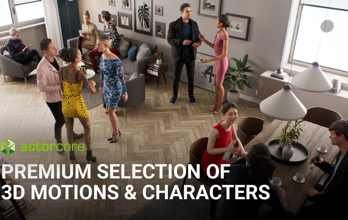 ActorCore updated with lightweight, rigged, and animated characters