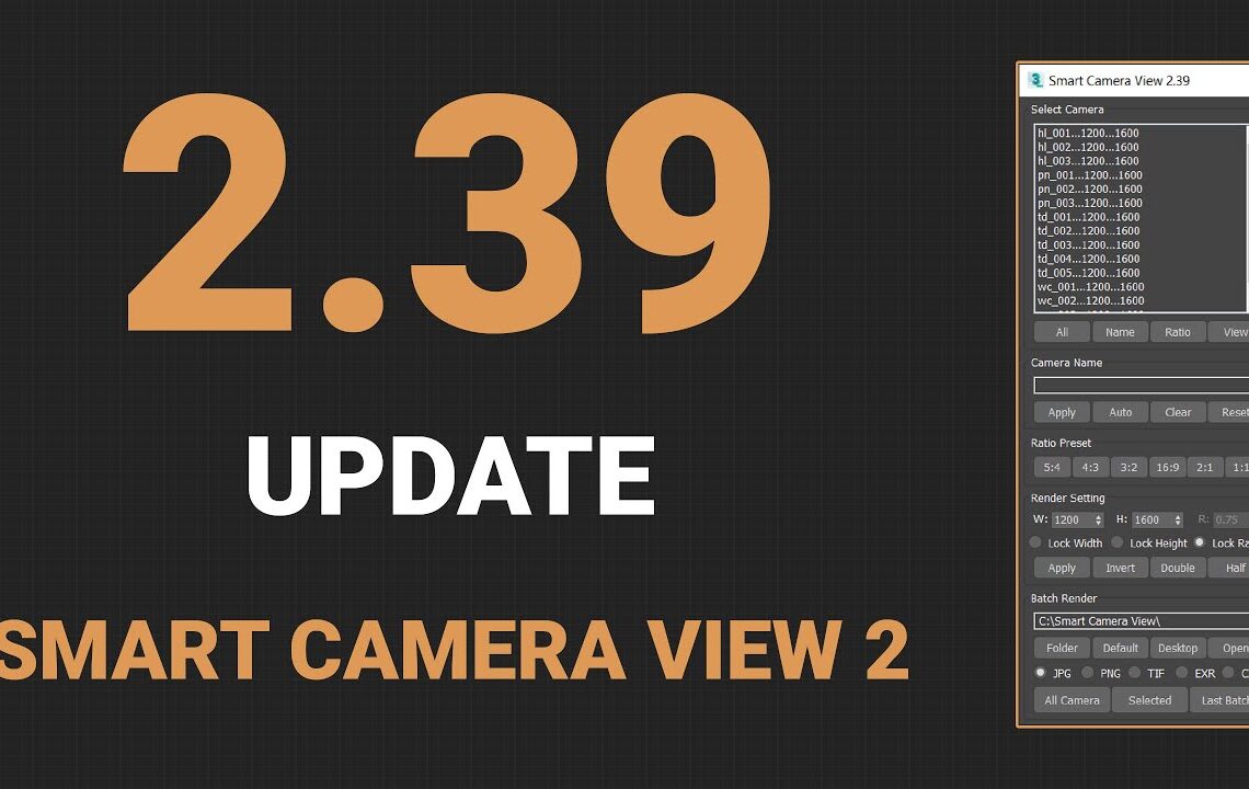 Smart Camera View 2 script for 3ds Max