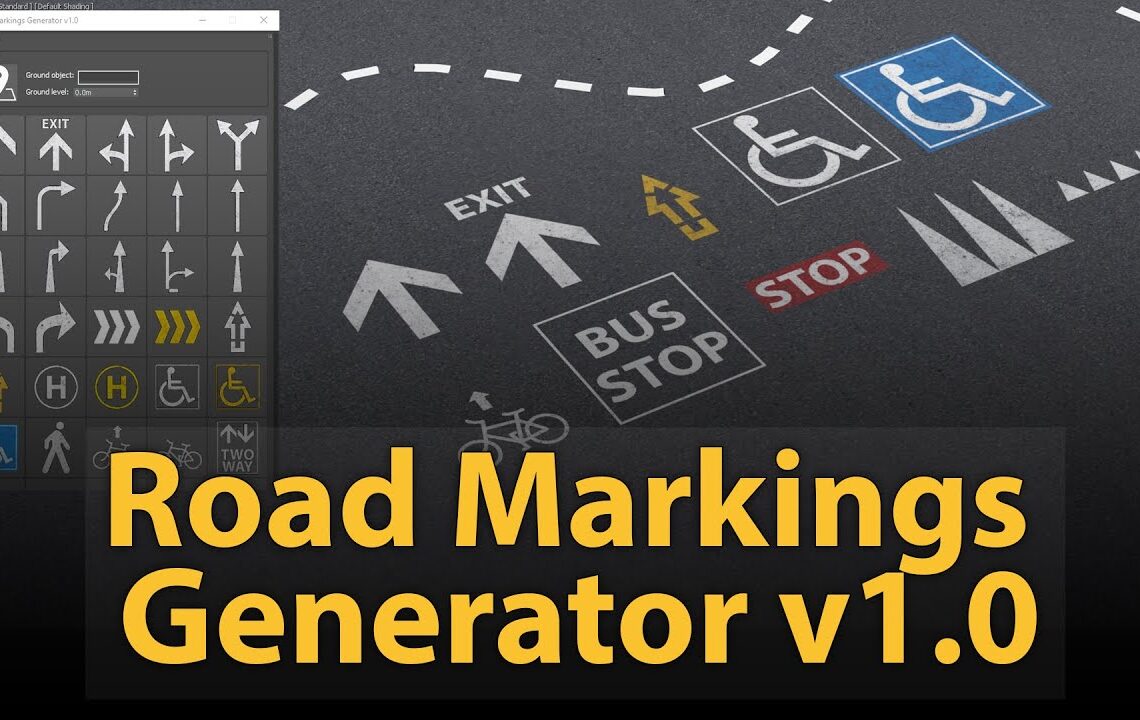 Road Marking generator for 3ds Max