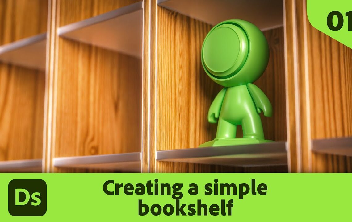 Creating a bookshelf with Substance Designer Model Graph
