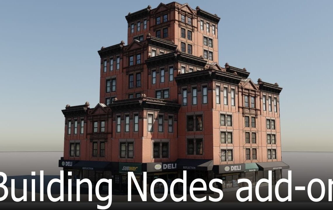 Building Nodes – procedural buildings for Blender