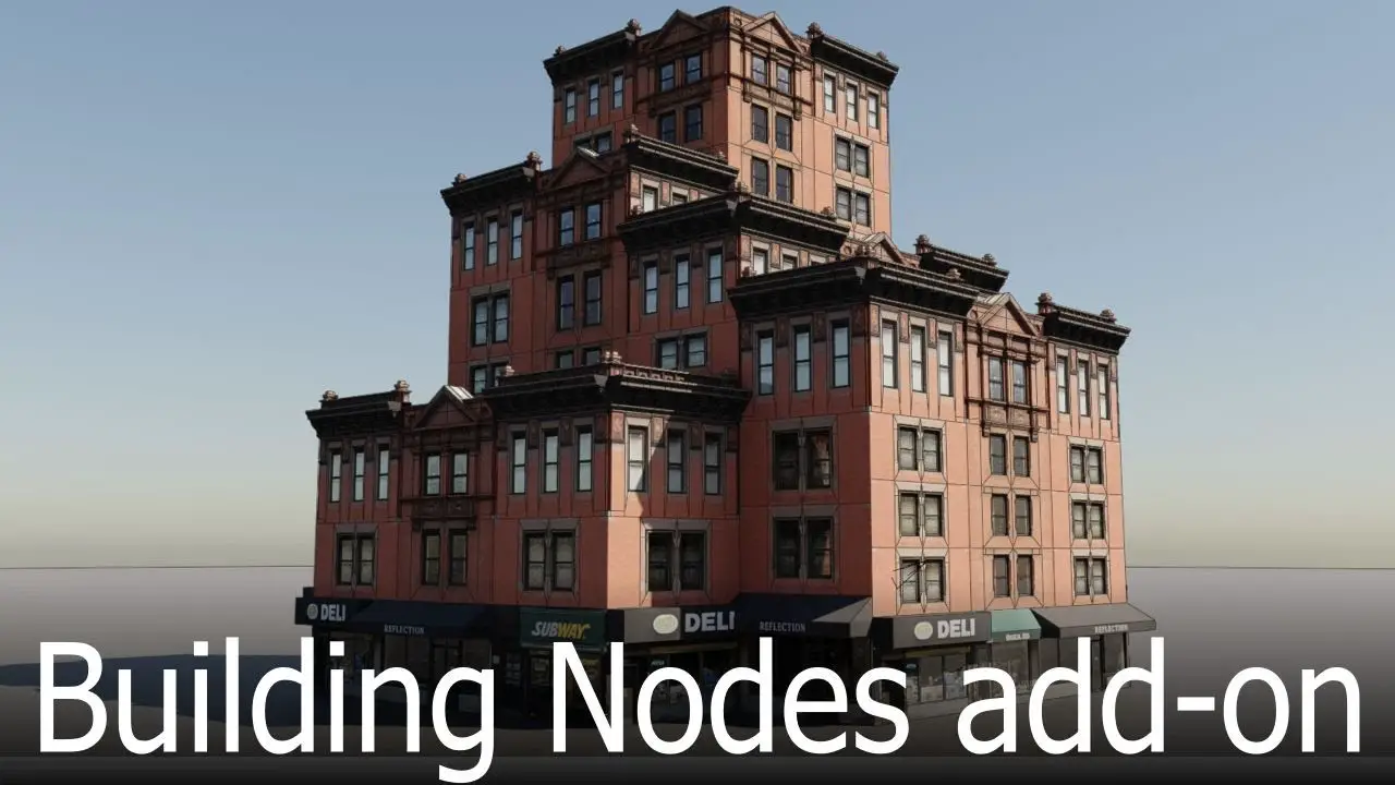 Building Nodes Procedural Buildings For Blender Cgpress