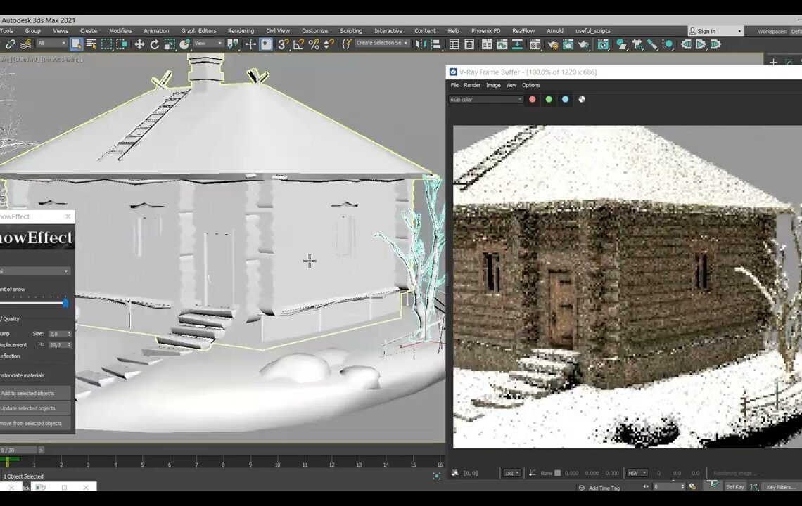 Snow Effect plugin for 3ds Max