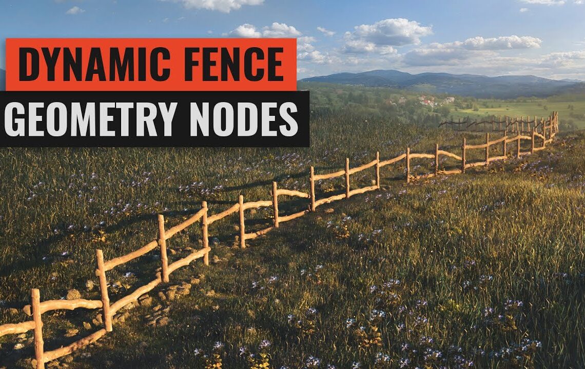How to create procedural fence using Geometry Nodes