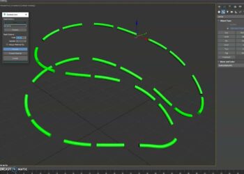 Dashed Spline for 3ds Max